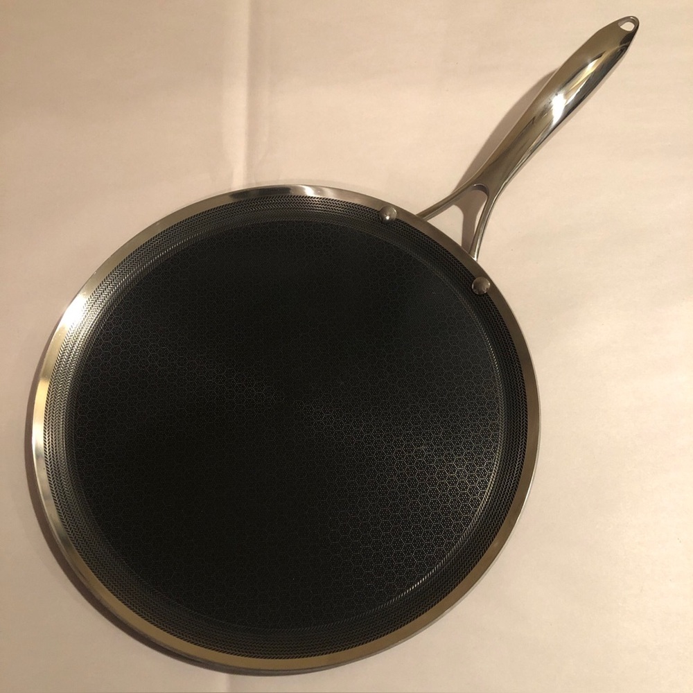 HexClad 12″ Hybrid Griddle Pan Stainless Nonstick Flat Top